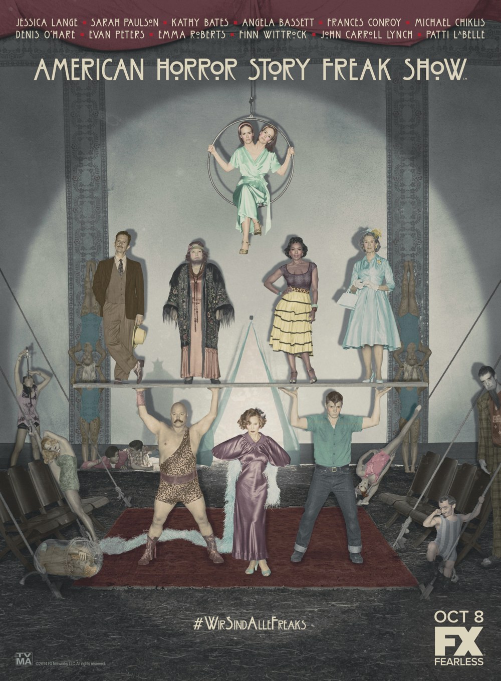 American Horror Story Freak Show Poster And Teasers Film