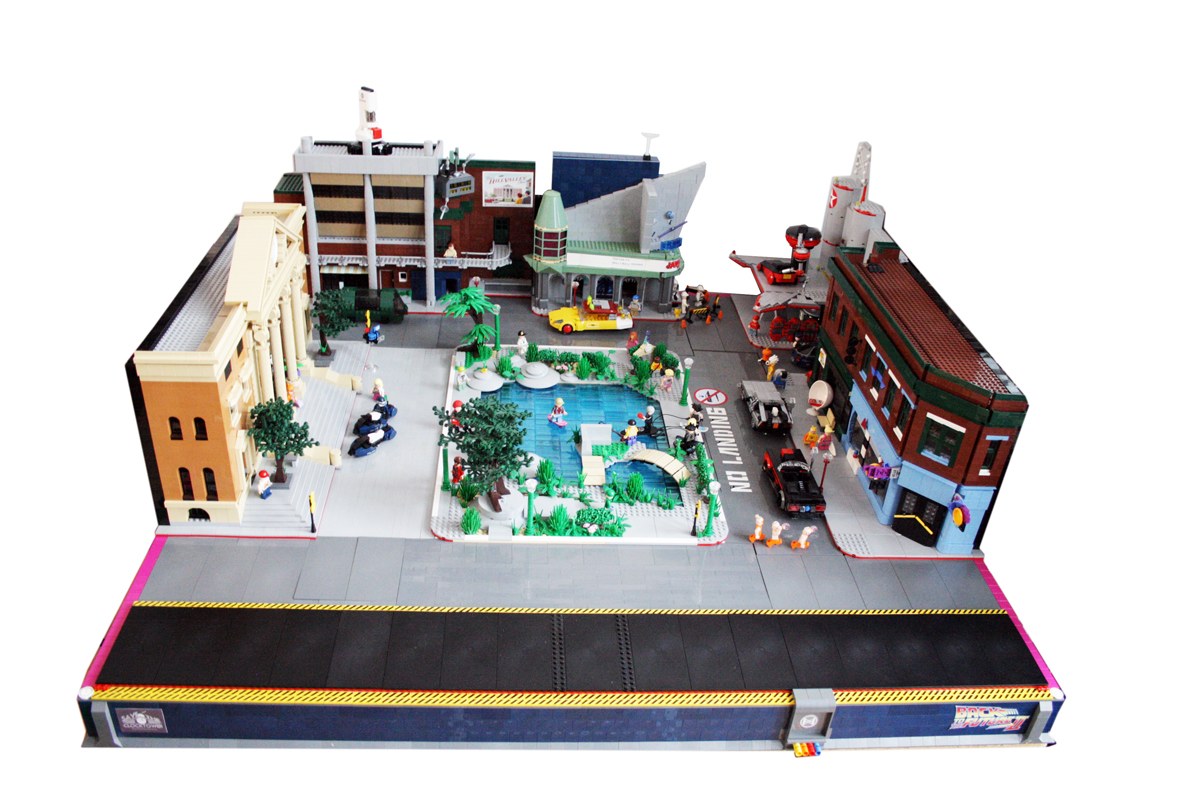 Cool Stuff: Back To The Future LEGO Hill Valley 2015, 1955 Clock Tower and Time Train â /Film