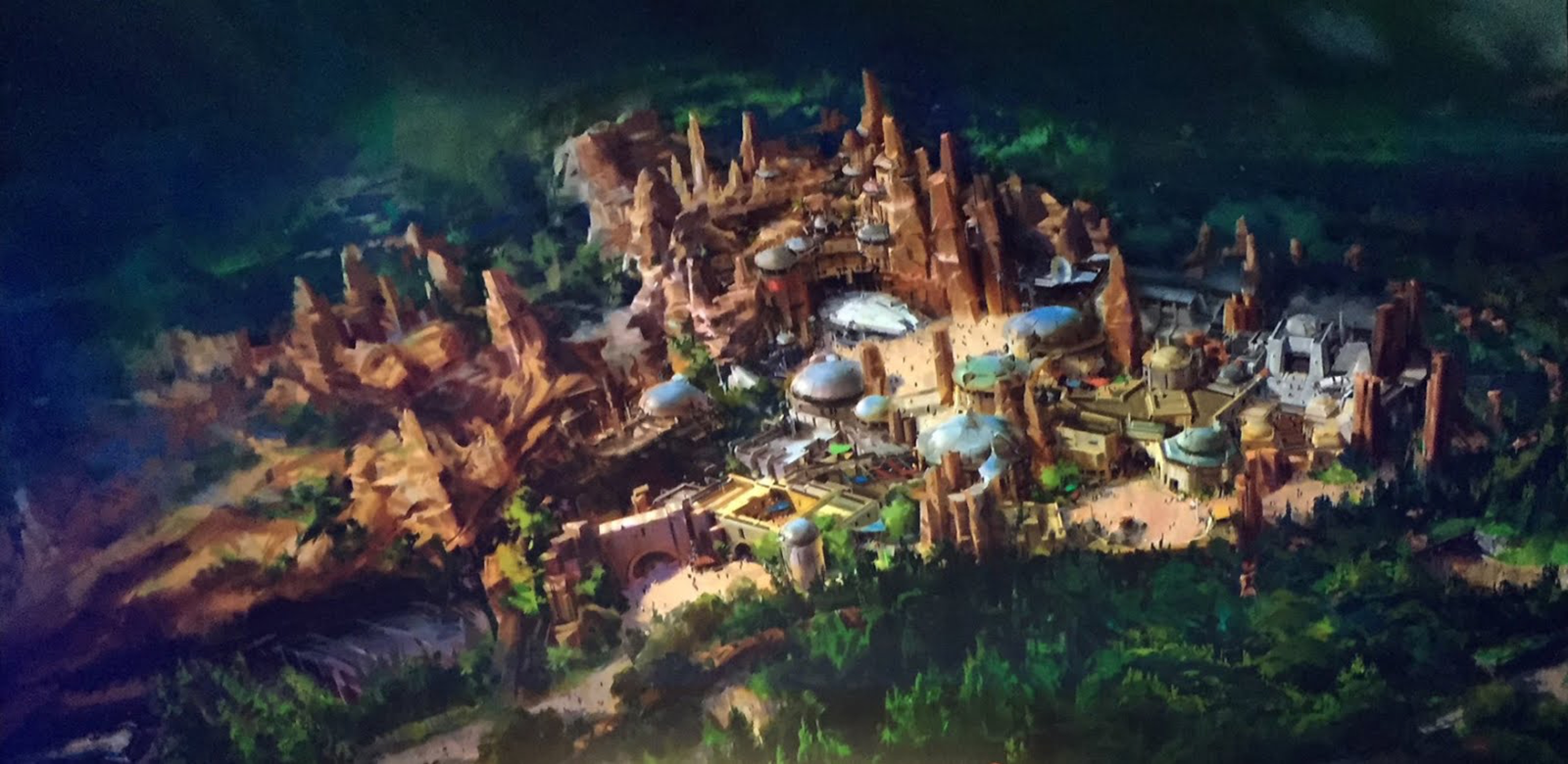 Star Wars Land Rendering Layout Of Star Wars Experience