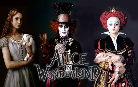 alice in wonderland characters screen