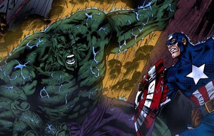 The Incredible Hulk and Captain America