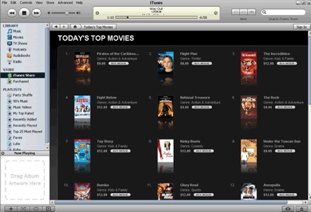 iTunes Movie Rentals