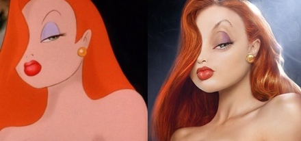 Jessica Rabbit Real Comparison