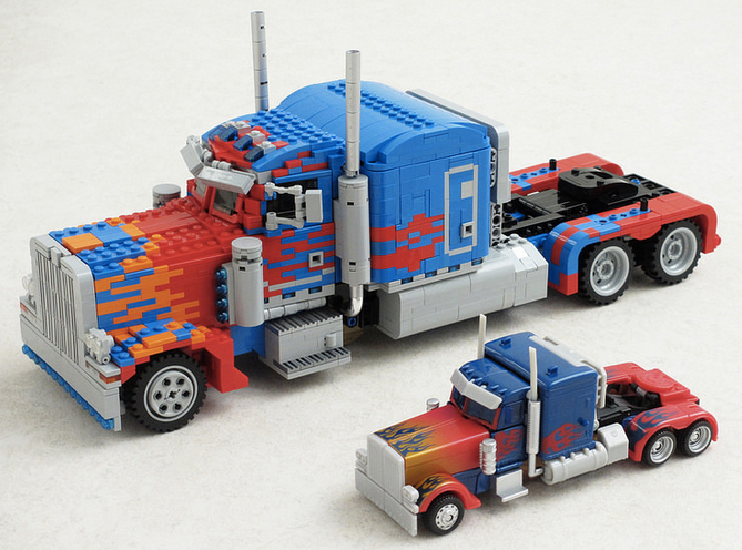 Cool Stuff Custom Transforming Optimus Prime LEGO Set