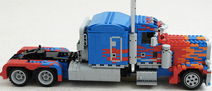 custom lego optimus prime