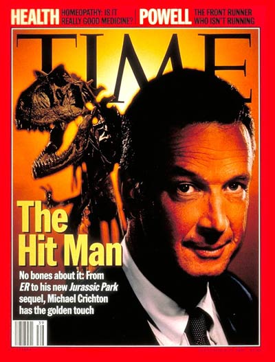 Image result for images of jurassic park and michael crichton