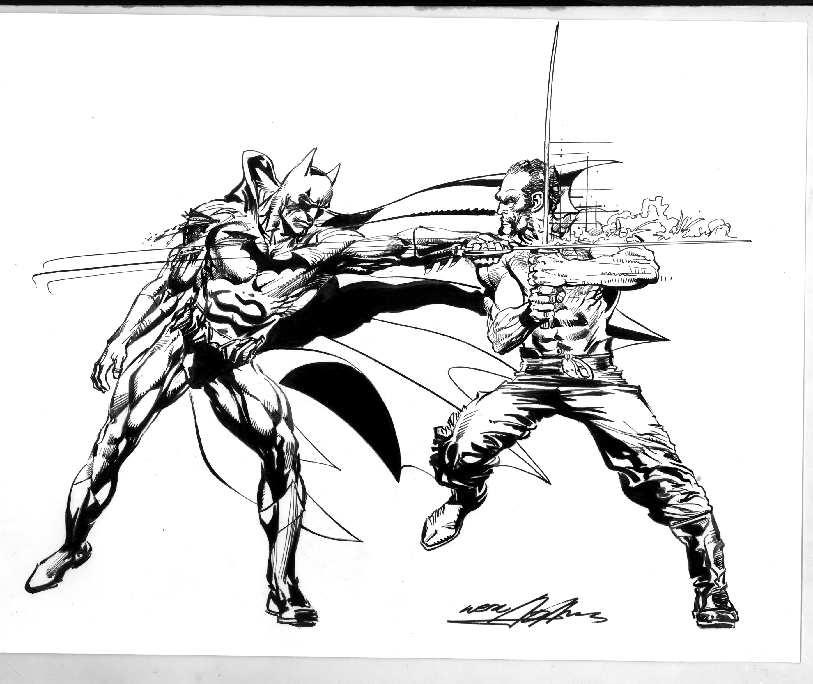 batman black and white neal adams
