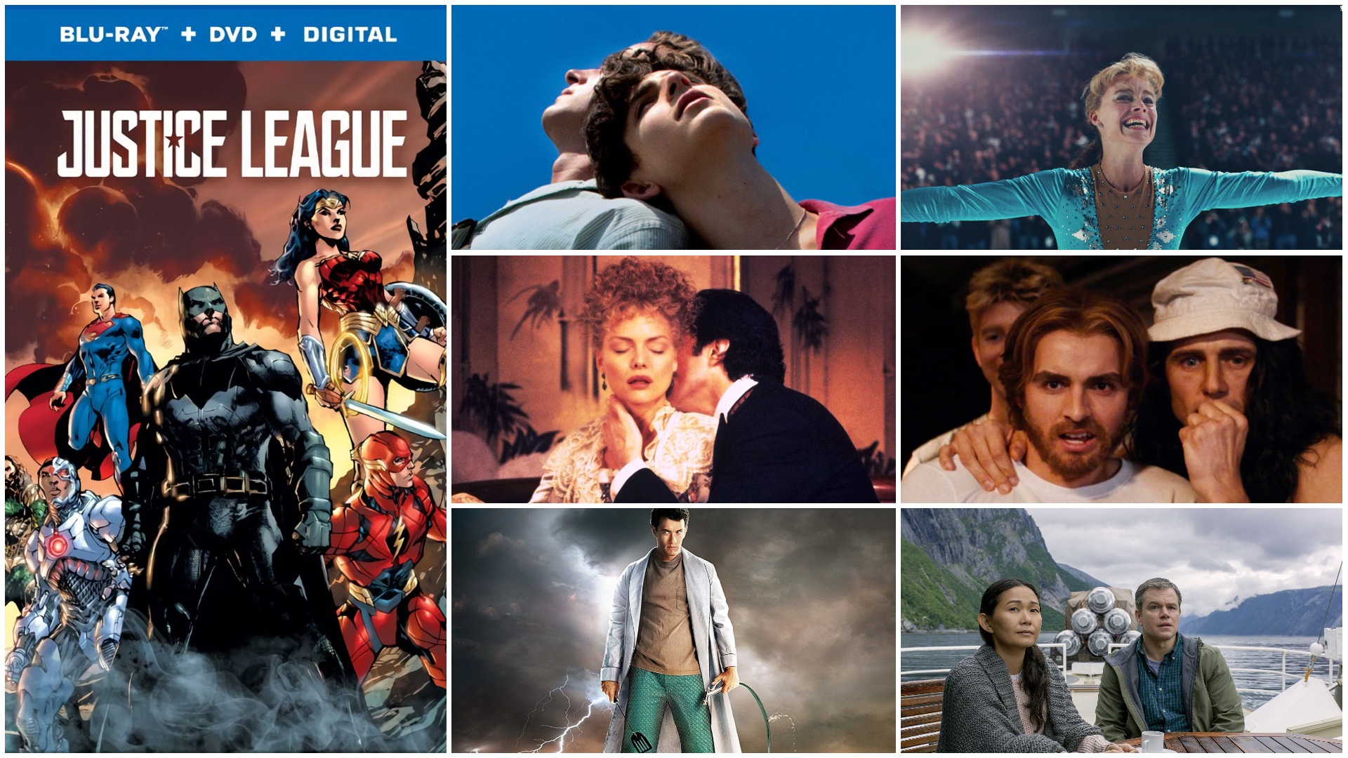 New Bluray Releases Justice League, Call Me By Your Name, and More