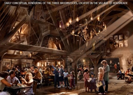 Three Broomsticks concept art