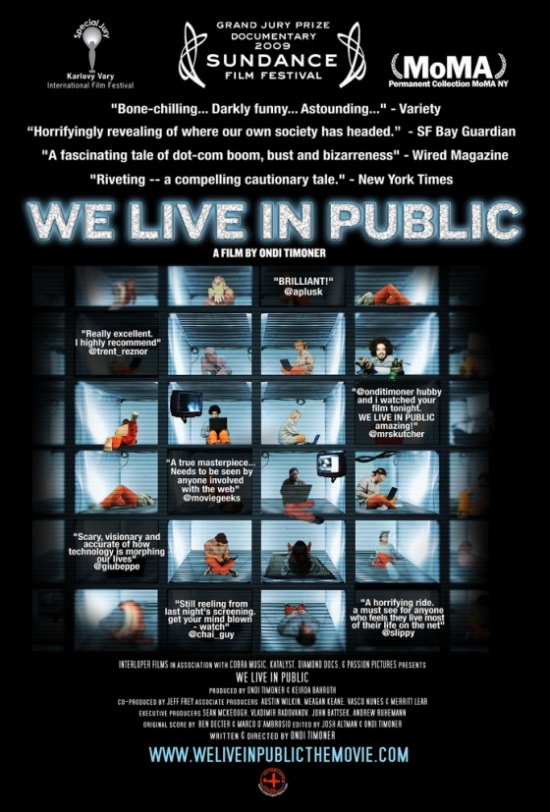 We Live in Public Poster