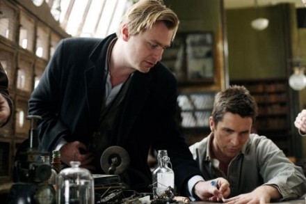 Christopher Nolan directing Christian Bale Christopher Nolan directing Christian Bale