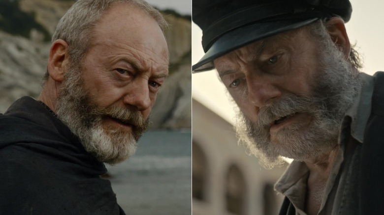 Liam Cunningham as Davos on Game of Thrones and as Eliot in The Last Voyage of the Demeter