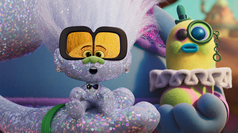 Trolls Band Together sparkly Troll 
