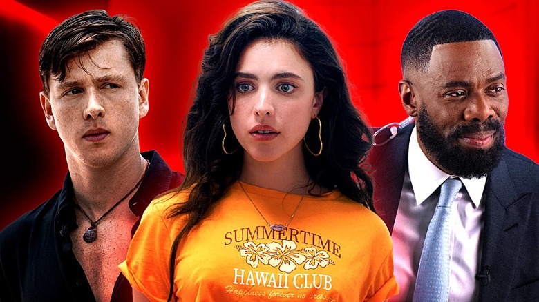 Harris Dickinson as Chase in Where the Crawdads Sing, Margaret Qualley as Sue in The Substance, Colman Domingo as Muncie in The Madness