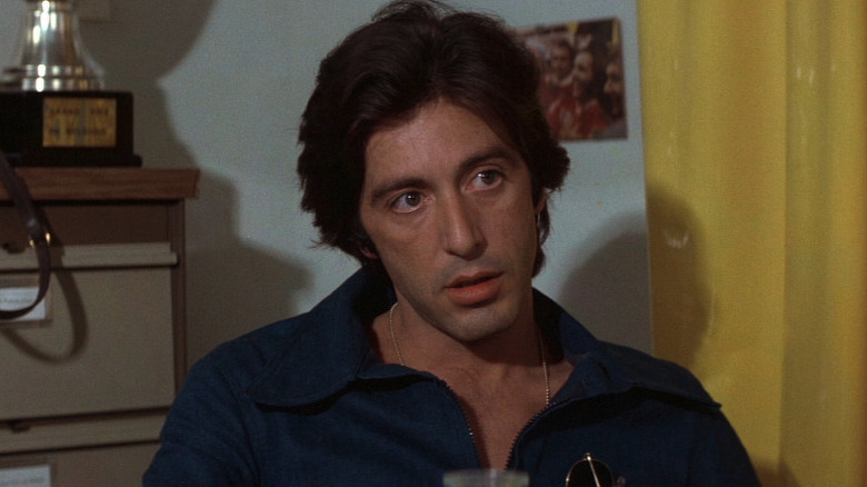 Al Pacino as Bobby Deerfield, in an office in Bobby Deerfield.