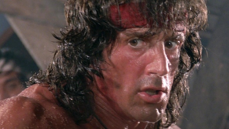 Sylvester Stallone as John Rambo staring in Rambo III