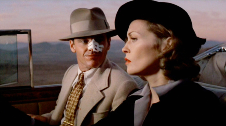 Jack Nicholson as Jake and Faye Dunaway as Evelyn, enjoying the view in Chinatown