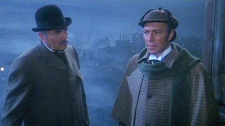 James Mason as Watson and Christopher Plummer as Holmes, deducing the truth in Murder by Decree