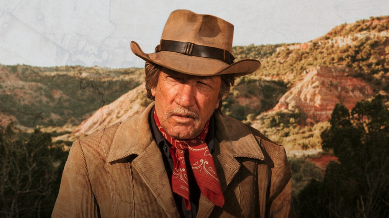 Hec Ramsey (Richard Boone) glares in Hec Ramsey