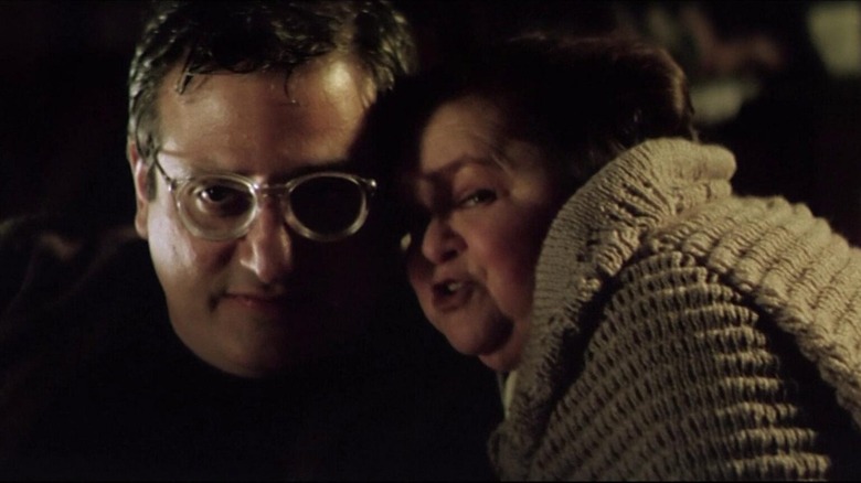 John (Michael Lerner) and his mother Alice, played by Zelda Rubinstein, conspiring about eyeballs in Anguish