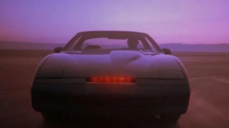 KITT drives through a desert in Knight Rider (1982)