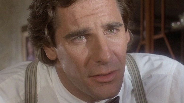 An emotional Sam Beckett (Scott Bakula) stares ahead in Quantum Leap (1989)