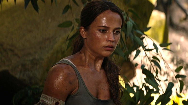 Alicia Vikander as Lara Croft staring in Tomb Raider
