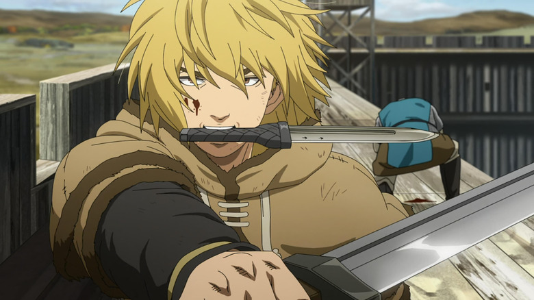 Thorfinn wields two blades in Vinland Saga