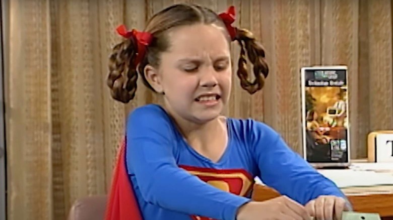 Amanda Bynes dressed as Superman for a sketch on all that