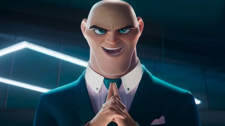 Lex Luthor (Marc Maron) smiles while plotting in DC League of Super-Pets