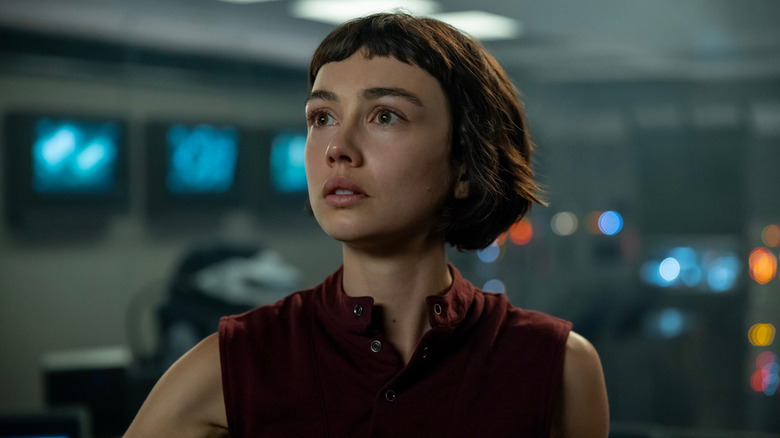 Sydney Chandler as Wendy in a lab in Alien: Earth