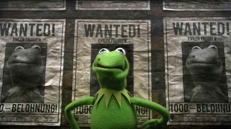 Constantine (voiced by Matt Vogel), the world's most dangerous frog, posing in Muppets Most Wanted