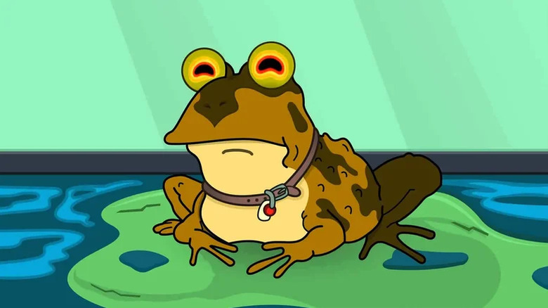 The Hypnotoad prepares to mesmerize on Futurama