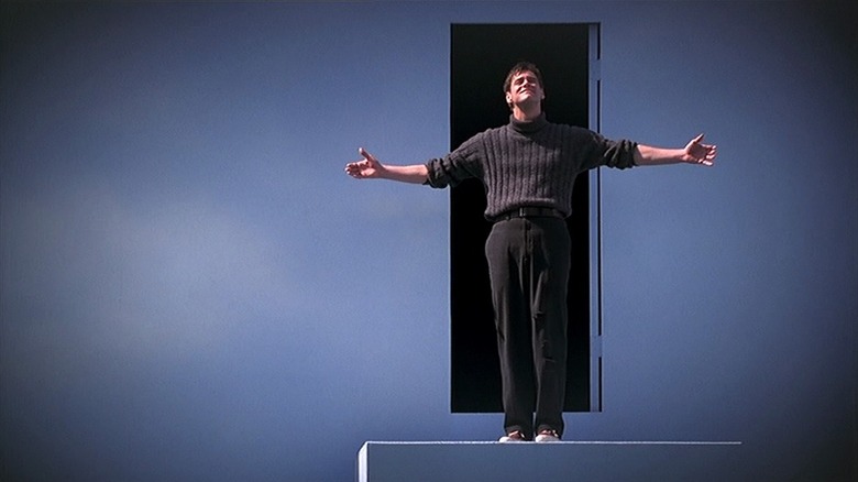 Jim Carrey's Truman does a final bow before exiting The Truman Show