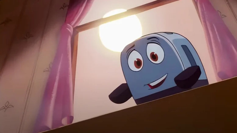 Toaster tries to rally the appliances to go out and find The Master in The Brave Little Toaster