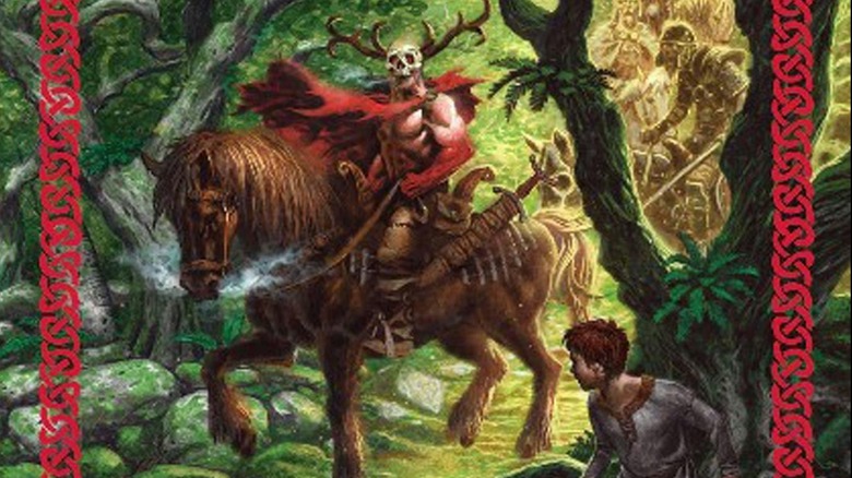 Young Taran ducks the Horned One in The Book of Three