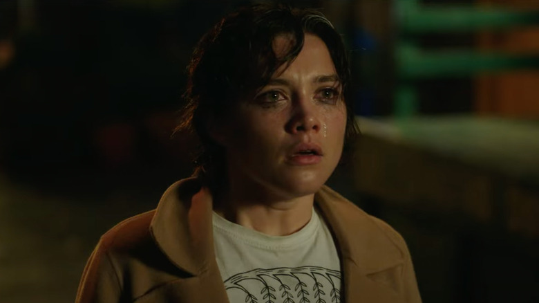 Florence Pugh as Allison crying in A Good Person