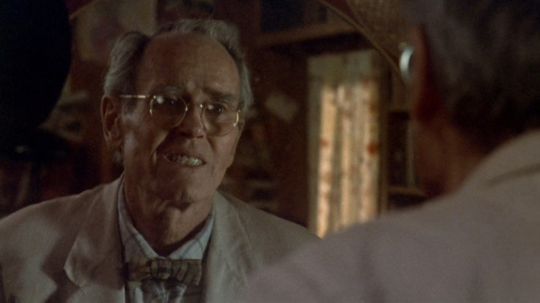 Norman (Henry Fonda) looking at himself in mirror in On Golden Pond