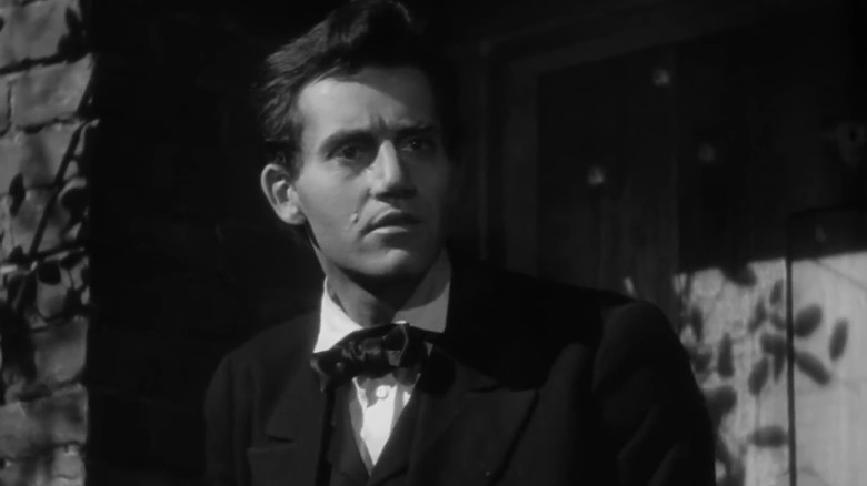 Young Abe (Henry Fonda) speaking to crowd in Young Mr. Lincoln