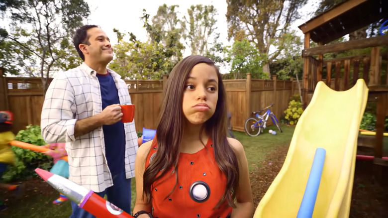 Jenna Ortega as Harley Diaz pulling a face in Stuck in the Middle