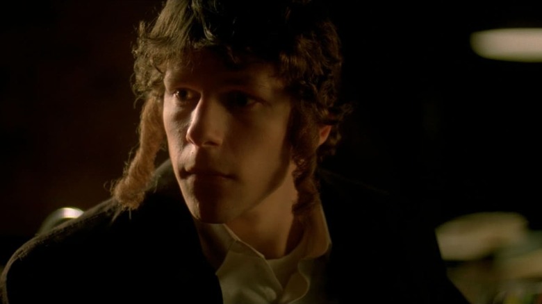 Jesse Eisenberg as Sam looking off camera in Holy Rollers