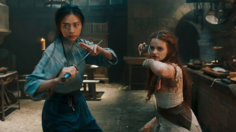 Joey King and Veronica Ngo as the princess and linh in the princess