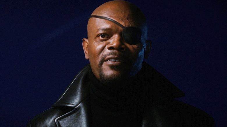 Nick Fury (Samuel L. Jackson) introduces himself in Iron Man