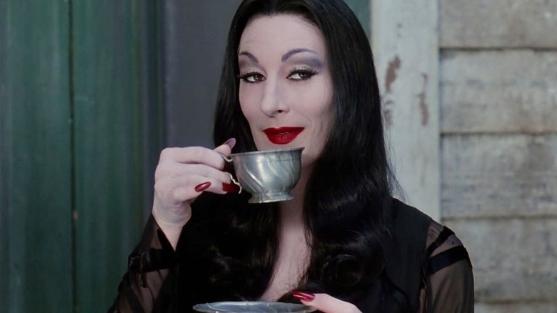 Anjelica Huston as Morticia Addams in The Addams Family.