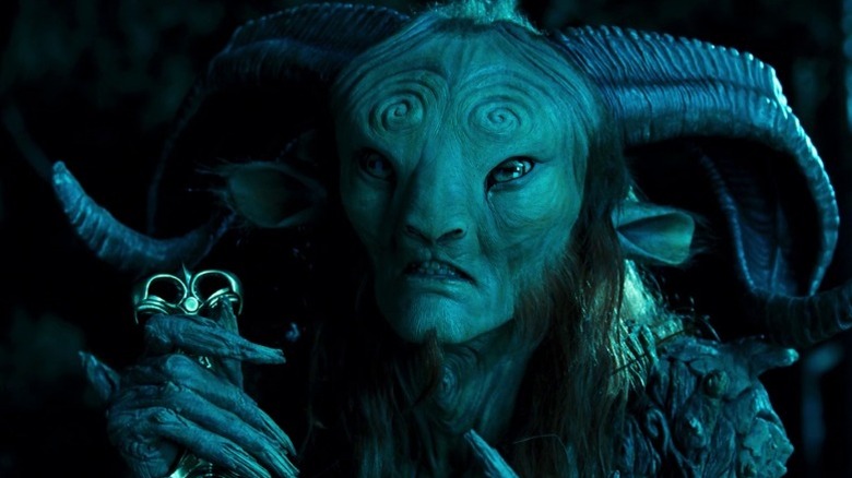 Doug Jones as the Faun holding a knife in Pan's Labyrinth