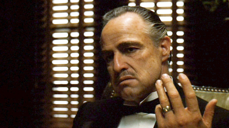 Marlon Brando as Vito Corleone in The Godfather.