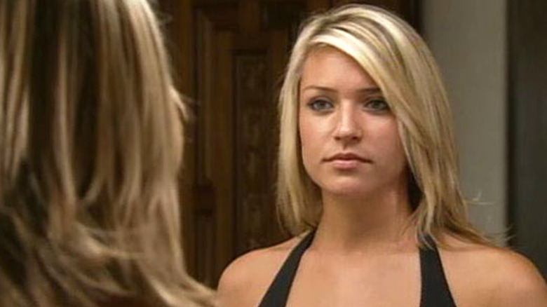 Kristin Cavallari stares into a mirror in Laguna Beach: The Real Orange County