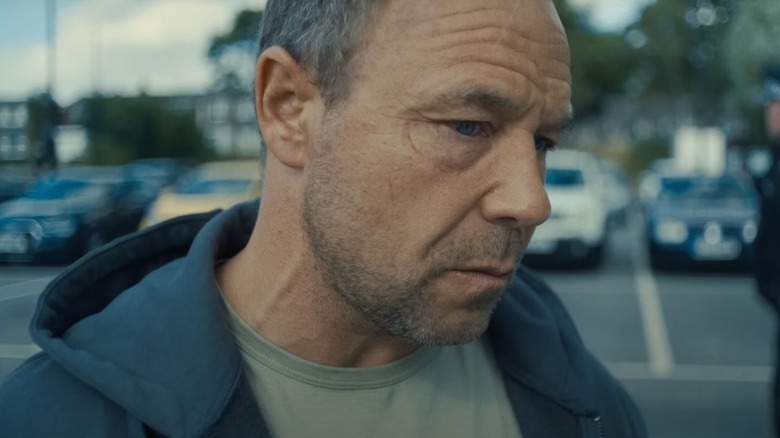 Stephen Graham as Eddie Miller looking distraught in Adolescence