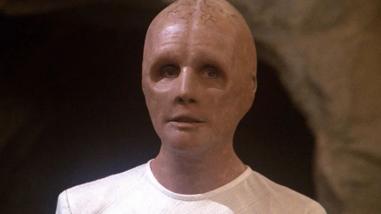 A Progenitor (Salome Jens) speaks in Star Trek: The Next Generation