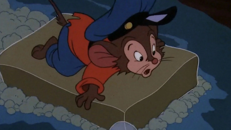 Fievel slides on soap in An American Tail